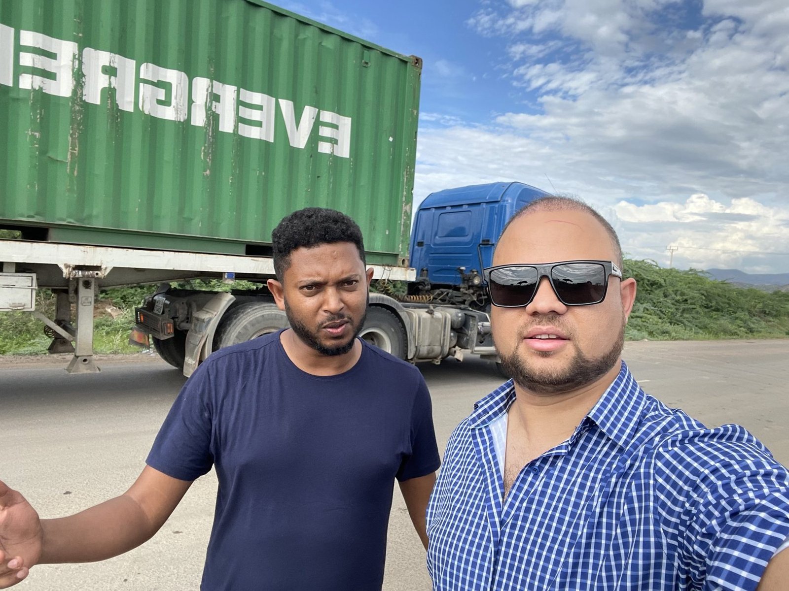 Charis Export team at a loaded export container