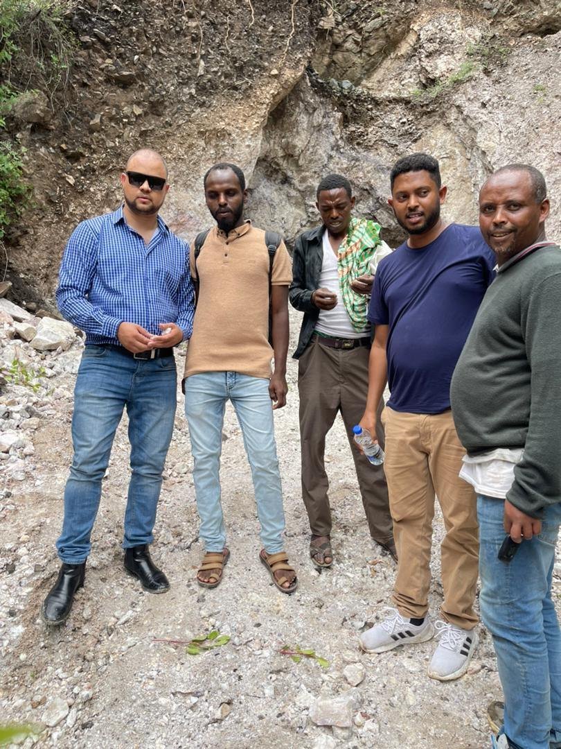 Charis Export team with partners at the mine face