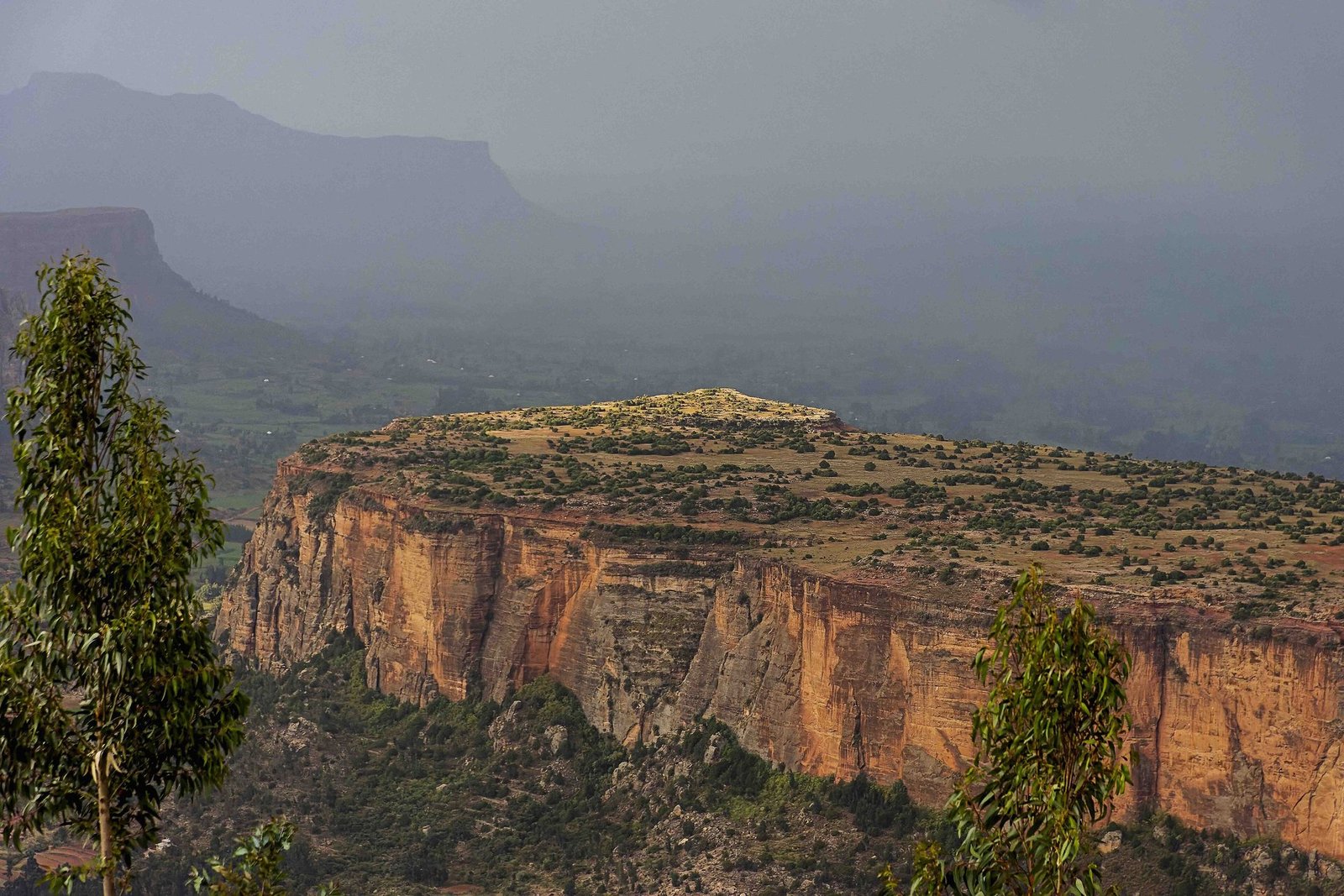 Sandstone escarpment in Tigray, northern Ethiopia